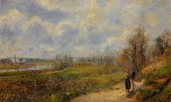 卡米耶 畢沙羅 The Pathway at Le Chou, Pontoise 卡米耶 畢沙羅 The Pathway at Le Chou, Pontoise